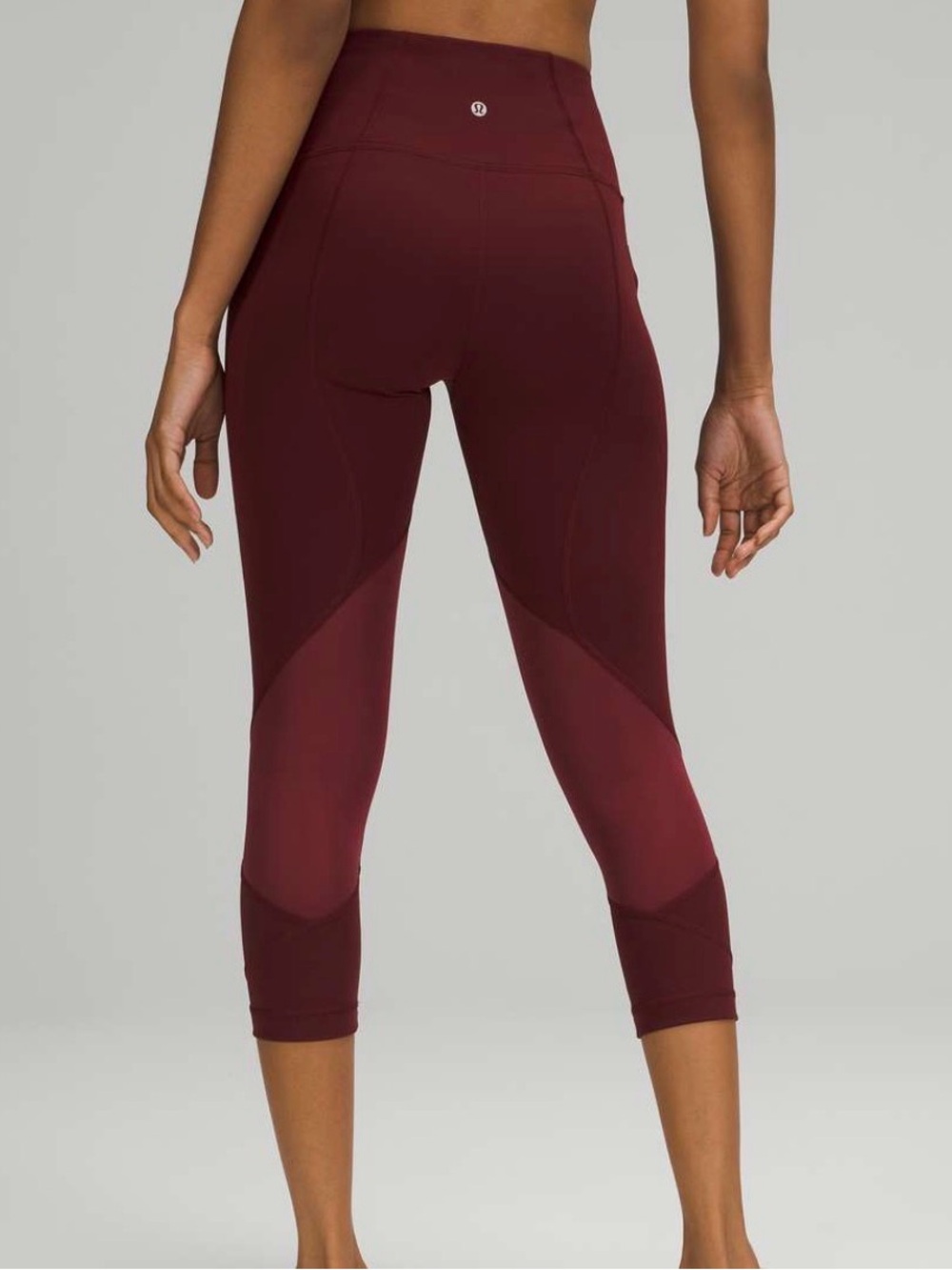 lululemon athletica Women's High-Rise Burgundy Capri Leggings